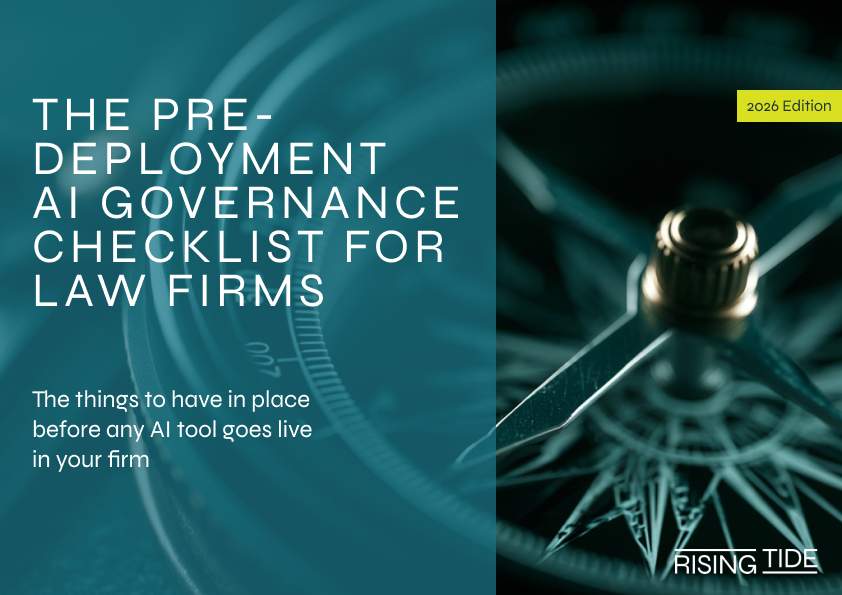 The Pre-deployment AI governance checklist for law firms